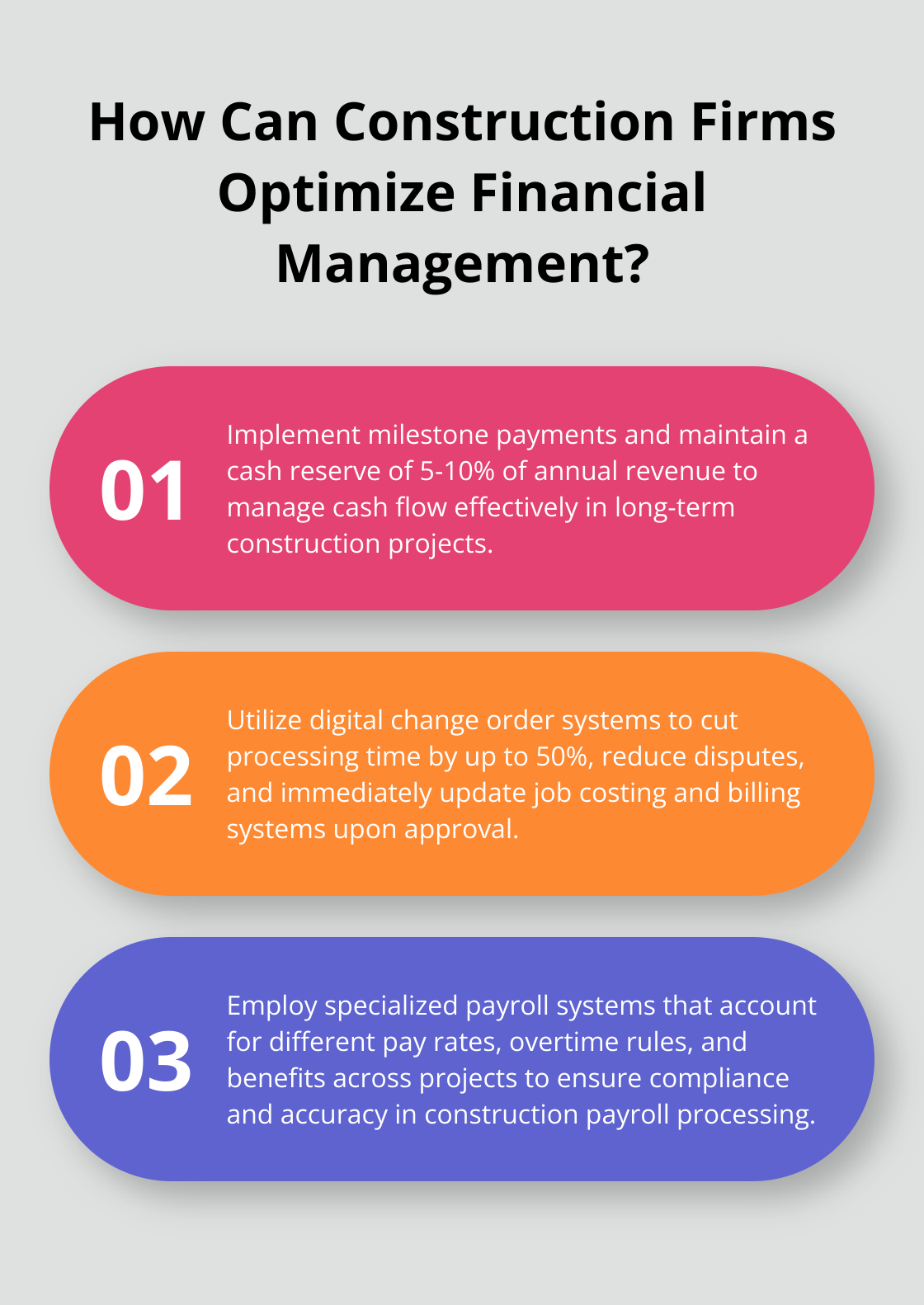 Infographic: How Can Construction Firms Optimize Financial Management? - construction bookkeeping services
